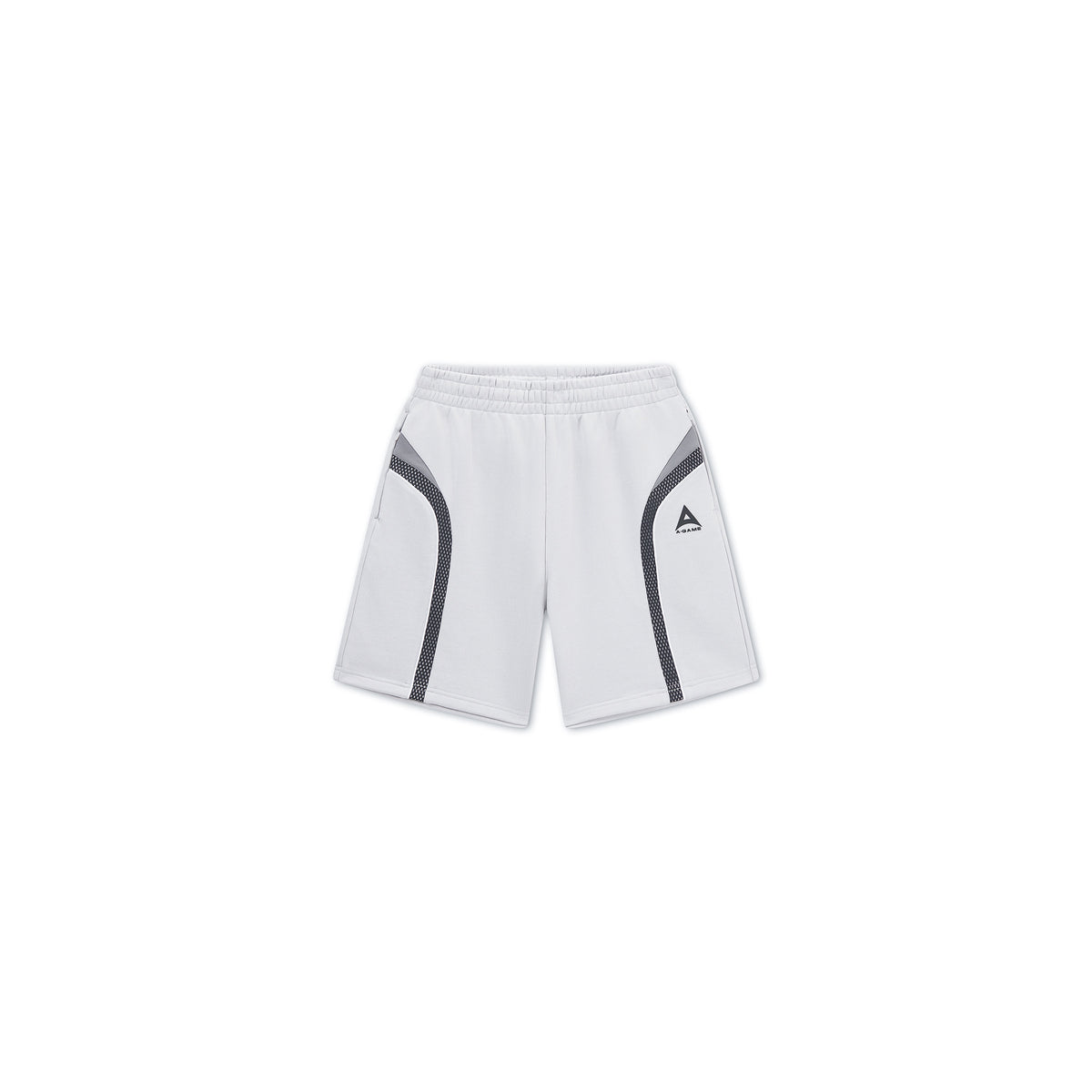 Men's Mesh Panelled Sweat Shorts - Grey / Black