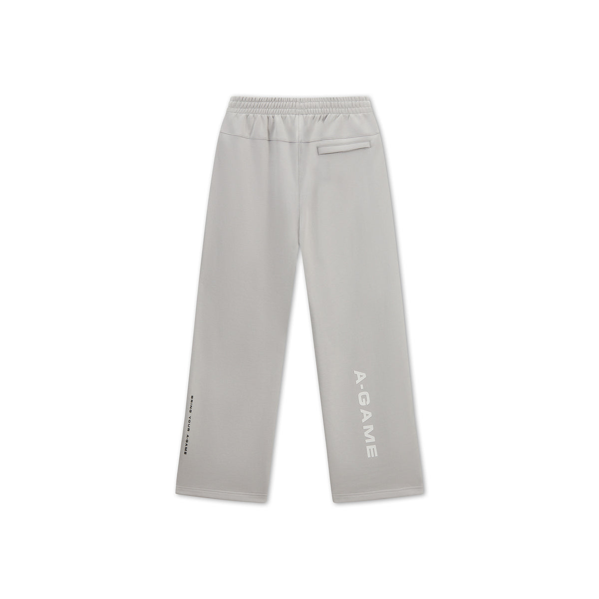 Men's Mesh Panelled Straight Leg Sweat Pants - Grey / Black