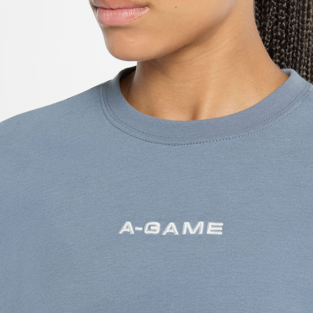 Women's Relaxed Cropped T-Shirt - Elemental Blue