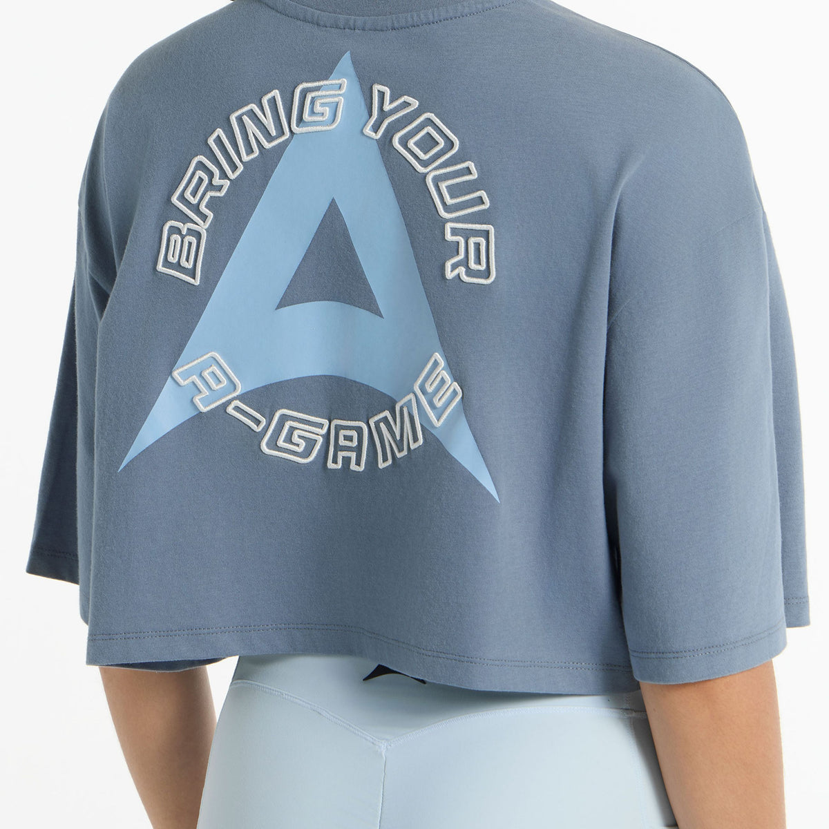 Women's Relaxed Cropped T-Shirt - Elemental Blue