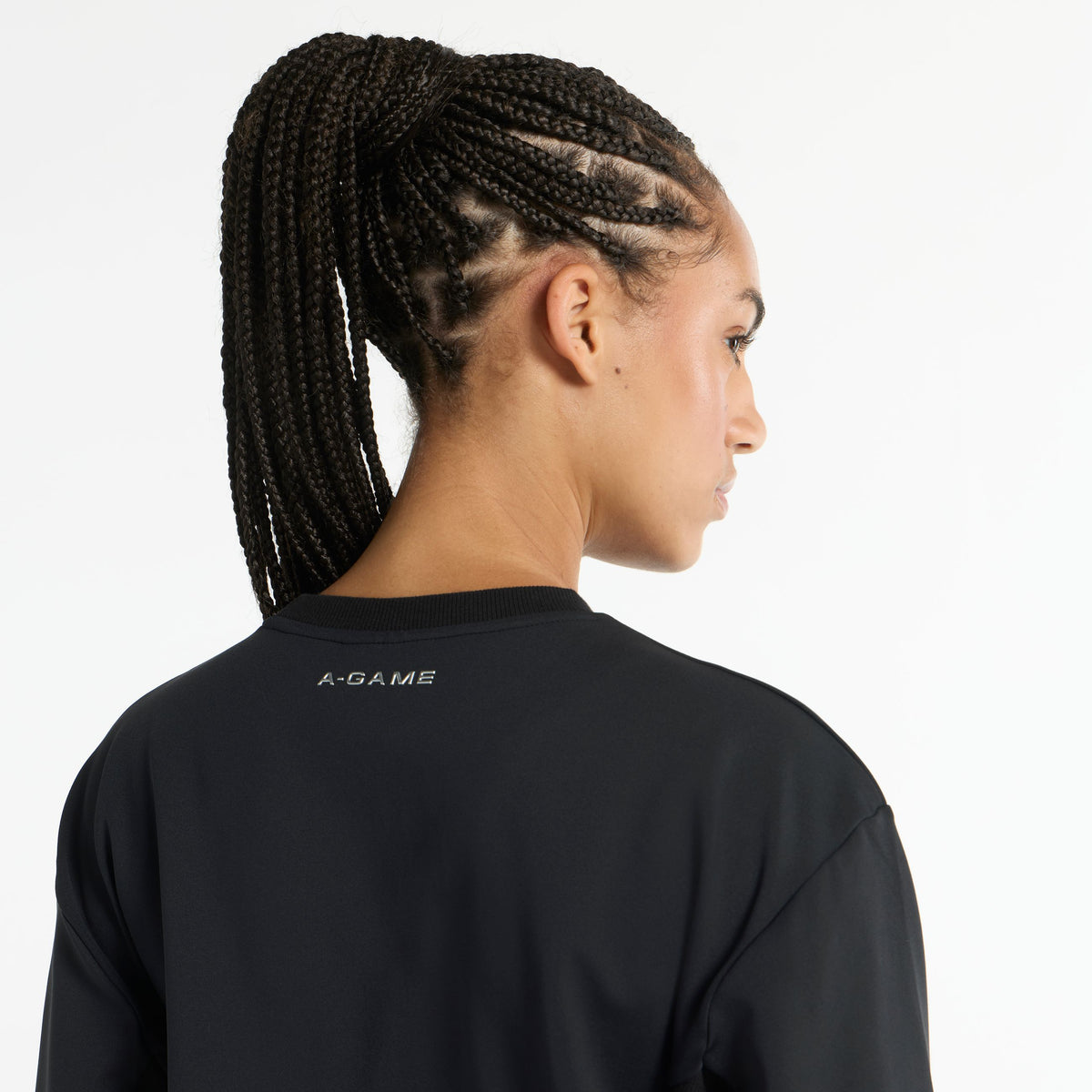 Women's Oversized Track Sweater - Black