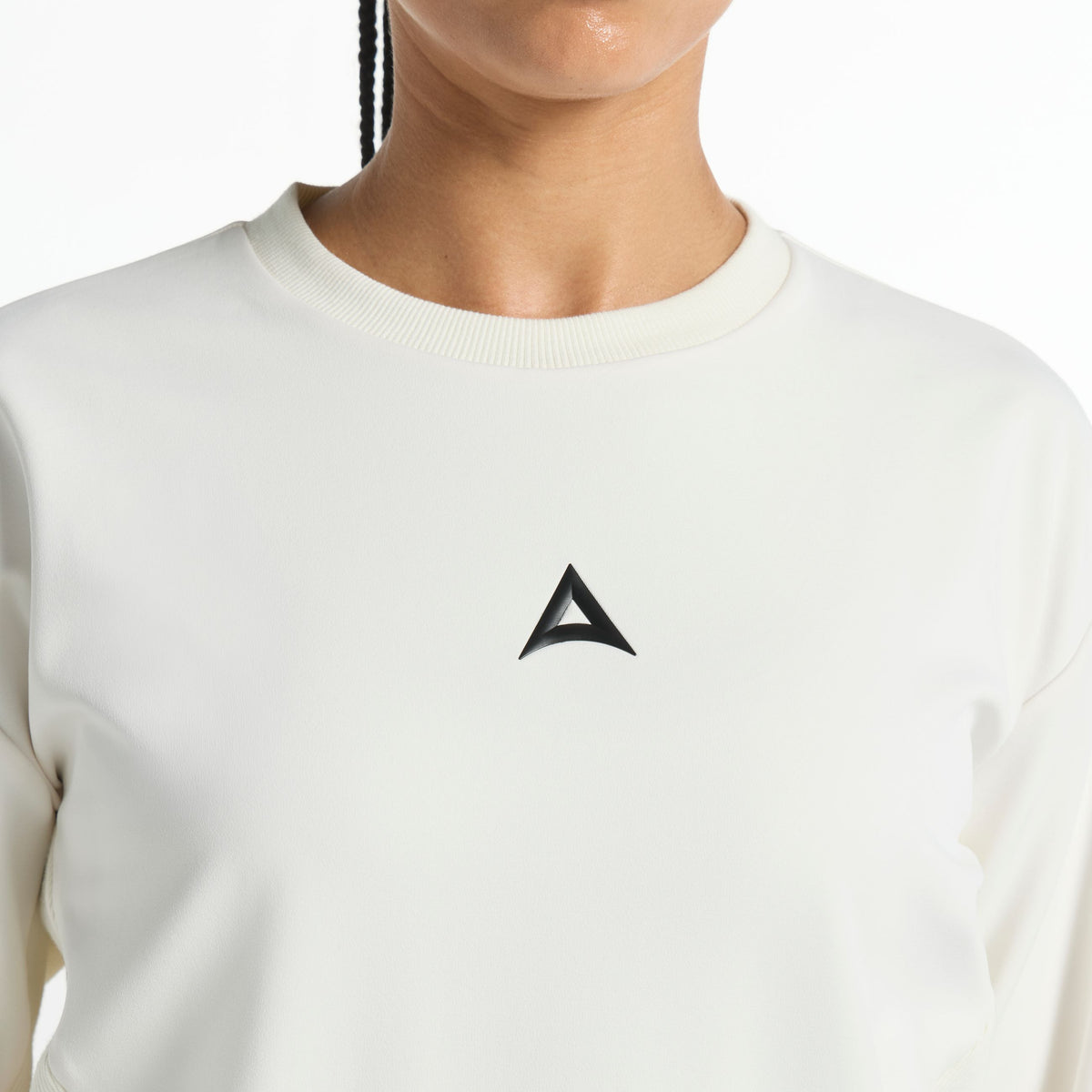 Women's Oversized Track Sweater - Ecru