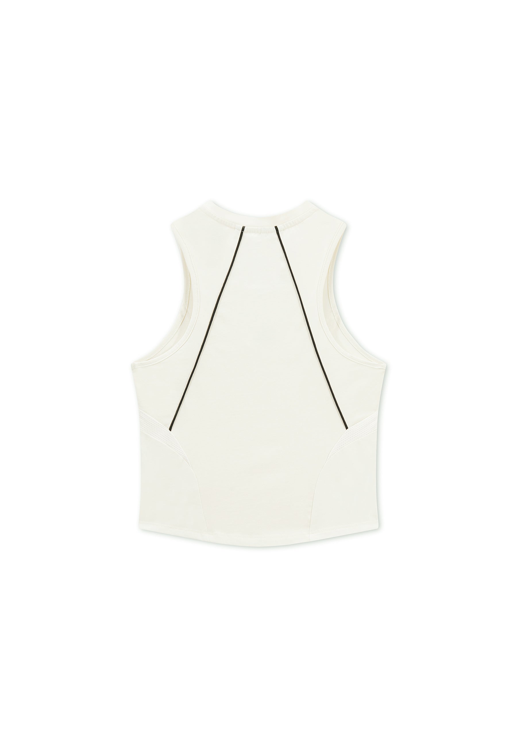 WOMENS LIFEWEAR FITTED HIGH NECK VEST - ECRU