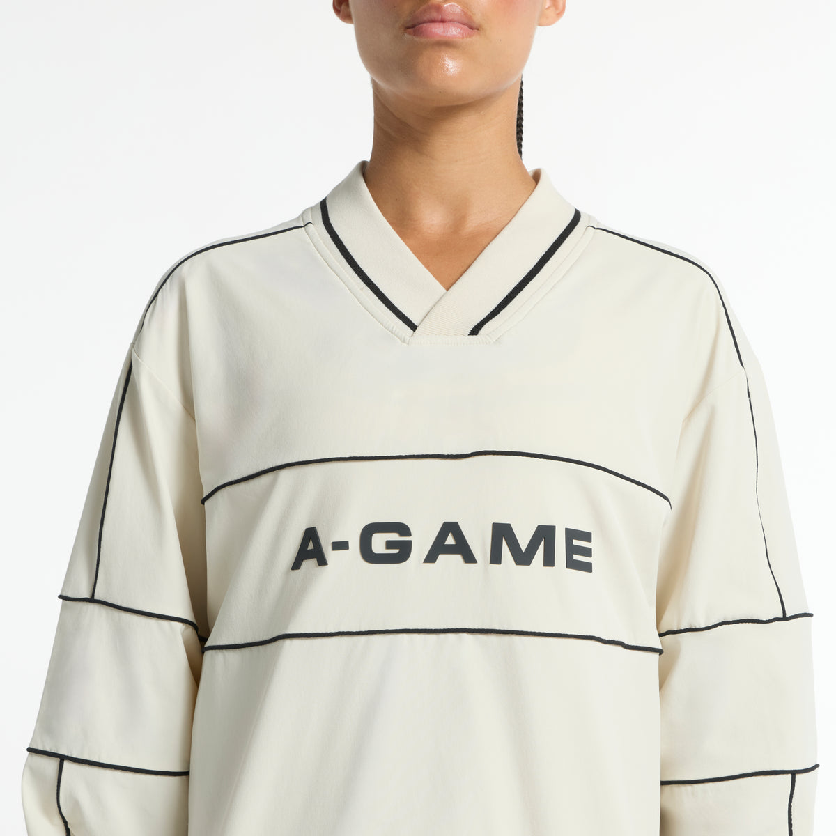 Women's Woven Pullover - Ecru