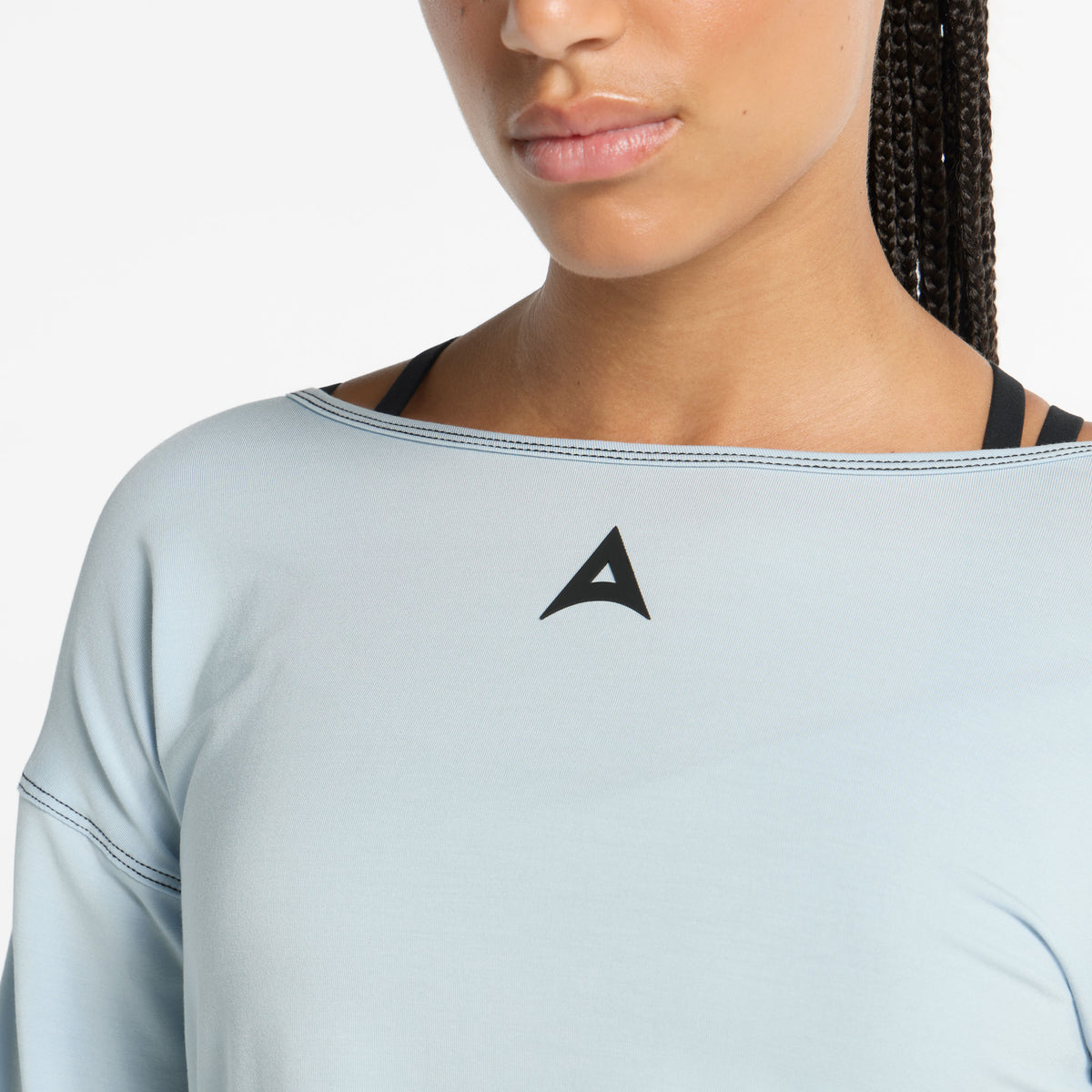 Women's Wide Sleeve Sweater - Pale Blue