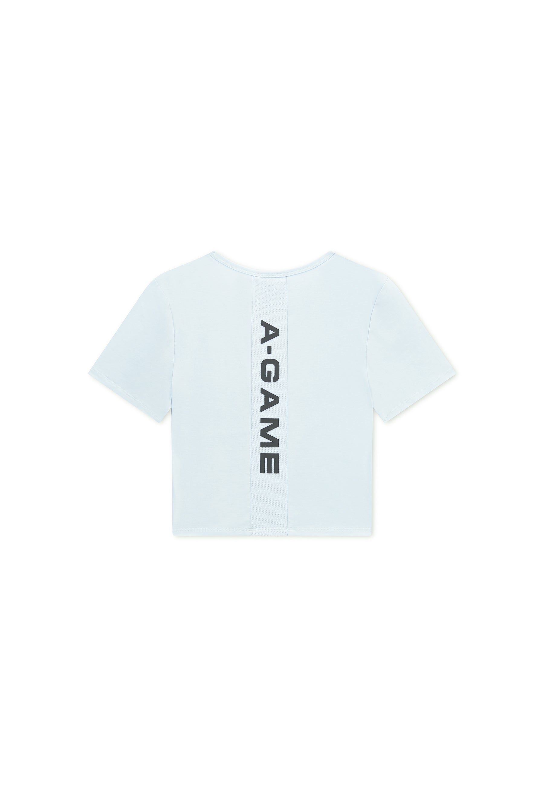 WOMENS LIFEWEAR PANEL CROPPED T-SHIRT - PALE BLUE