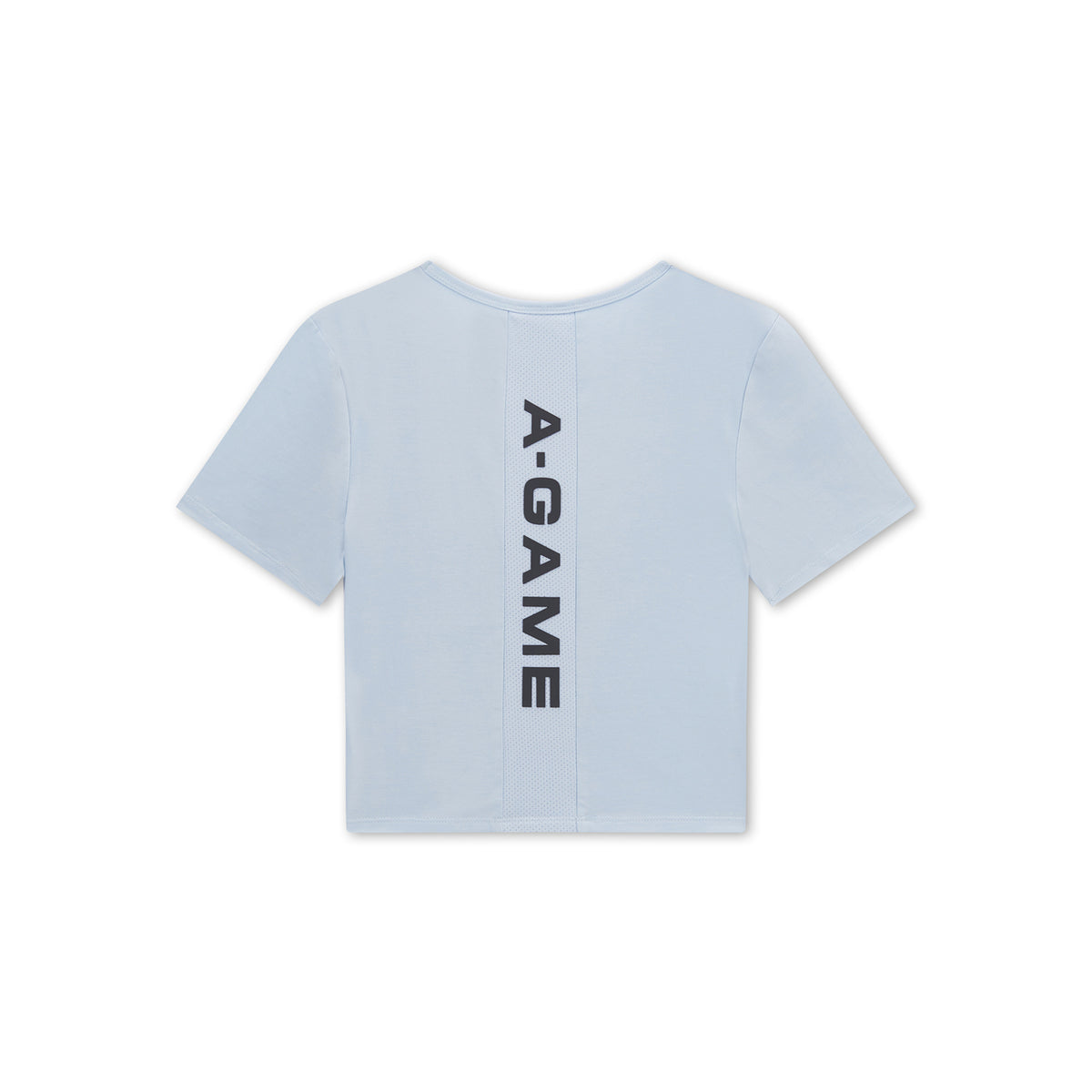Women's Panel Cropped T-Shirt - Pale Blue