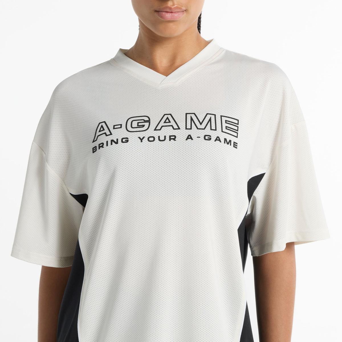 Women's Football T-Shirt - Ecru