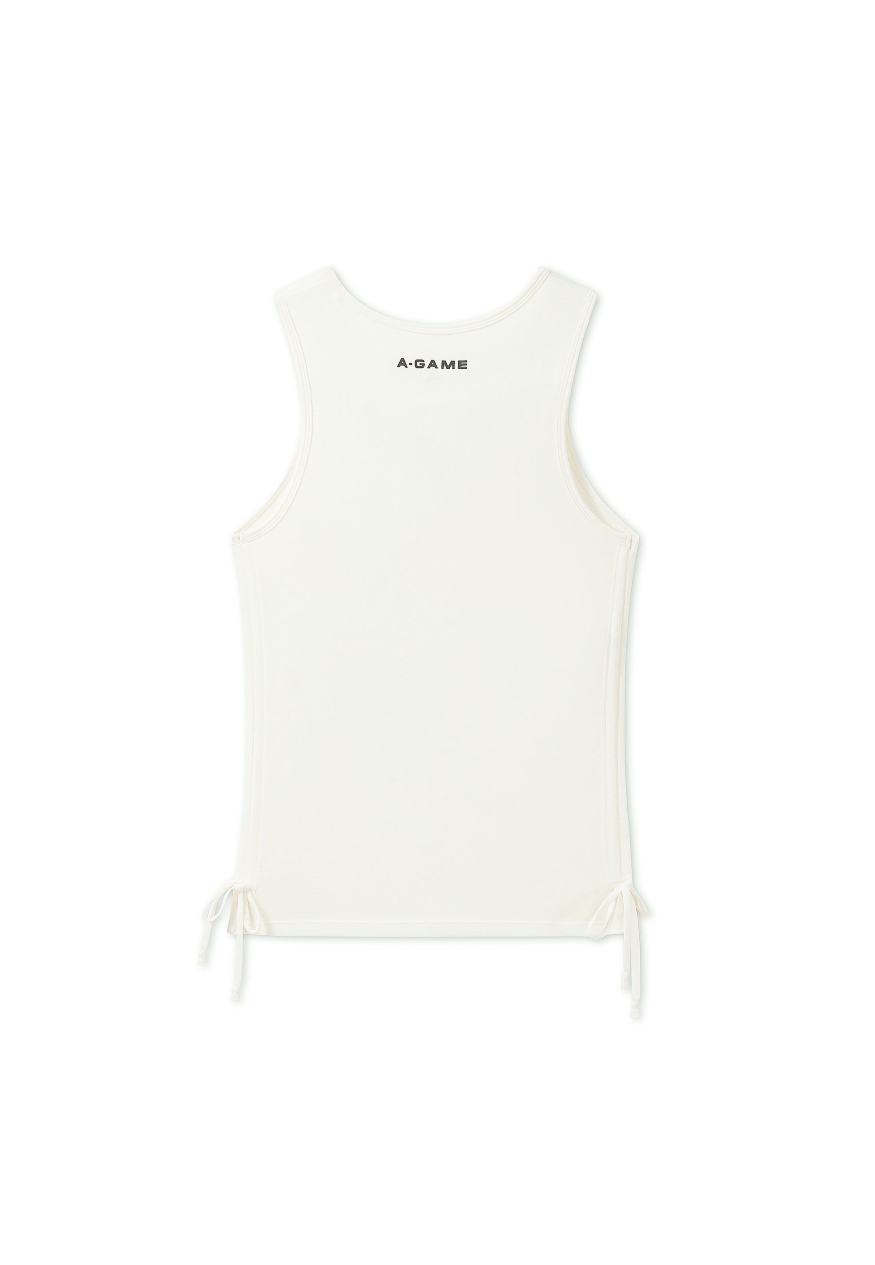 WOMENS LIFEWEAR RUCHED SIDE TANK - ECRU