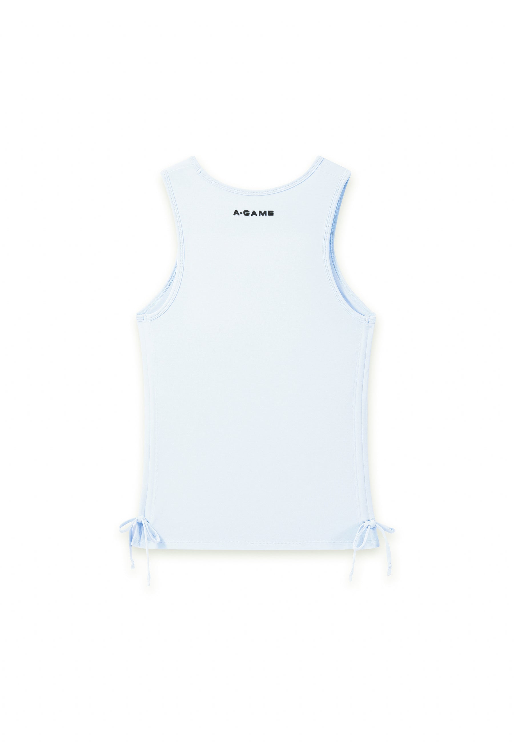 WOMENS LIFEWEAR RUCHED SIDE TANK - PALE BLUE