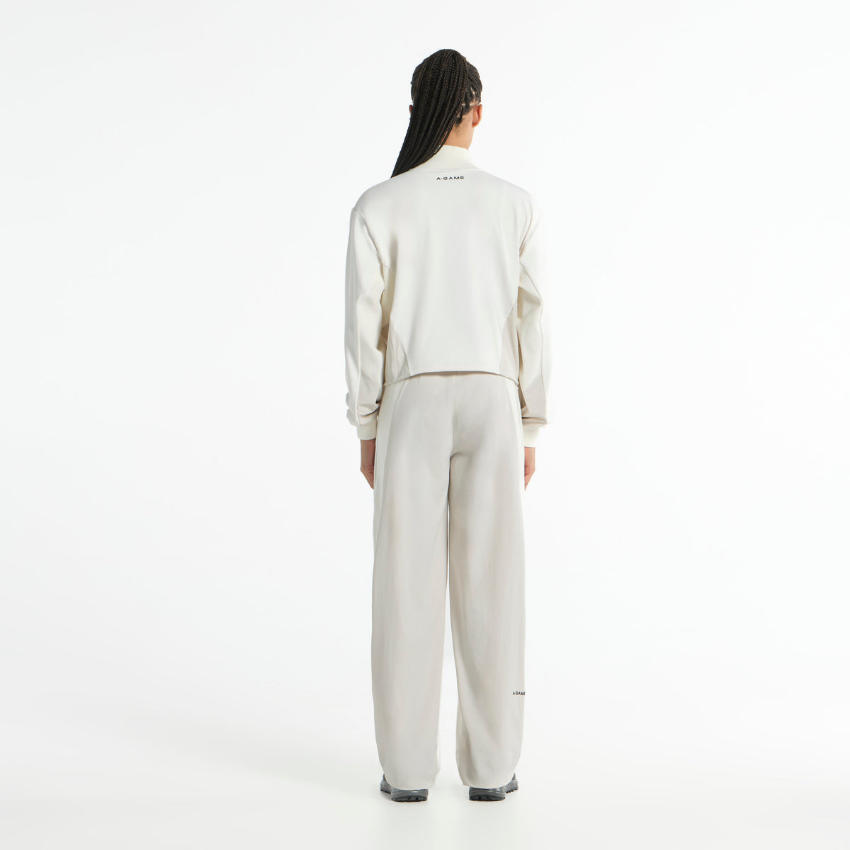 Women's Oversized Track Jacket - Ecru