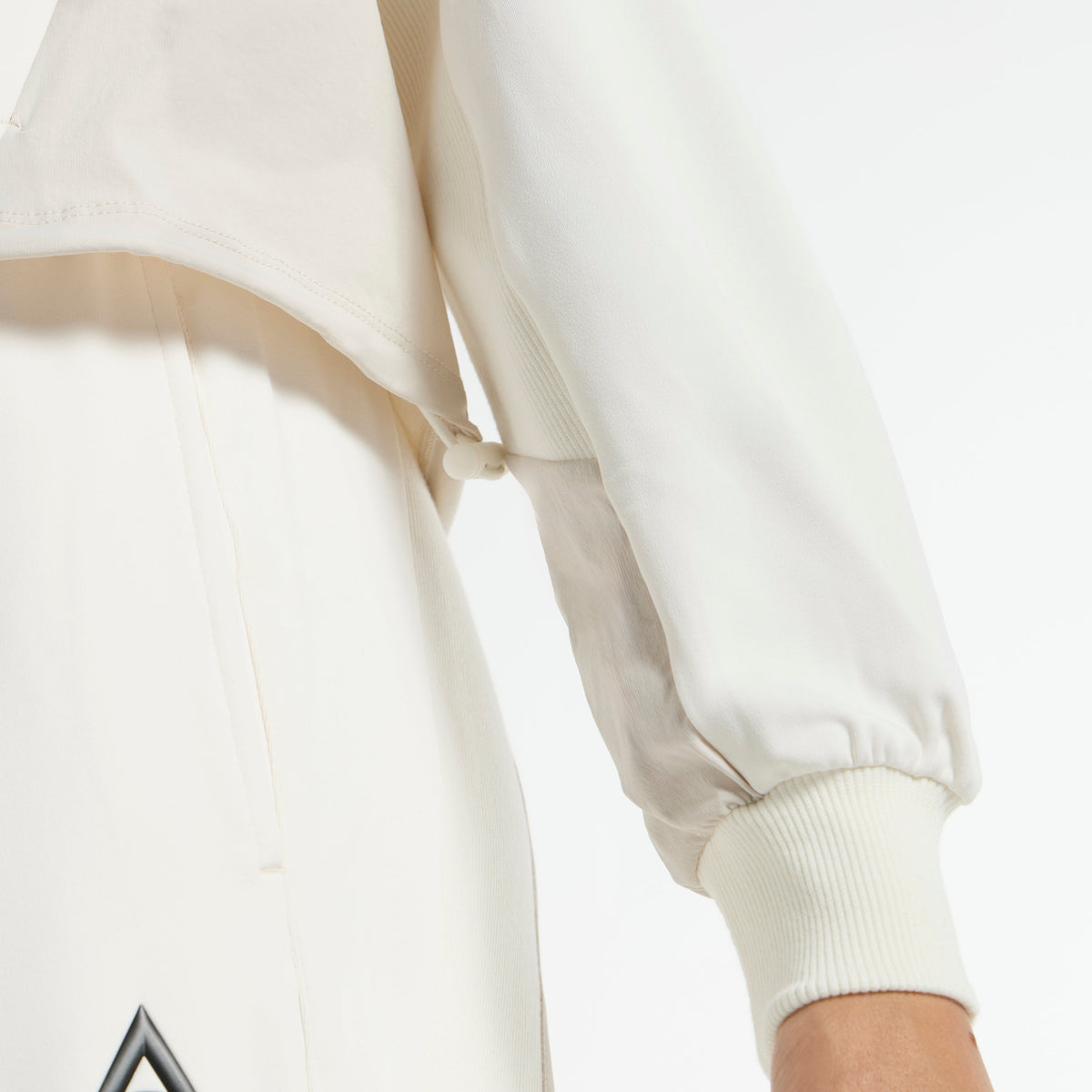 Women's Oversized Track Jacket - Ecru