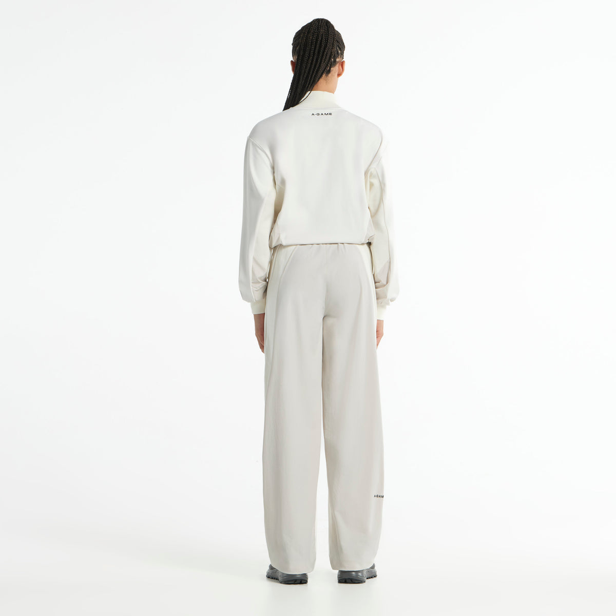 Women's Oversized Track Jacket - Ecru
