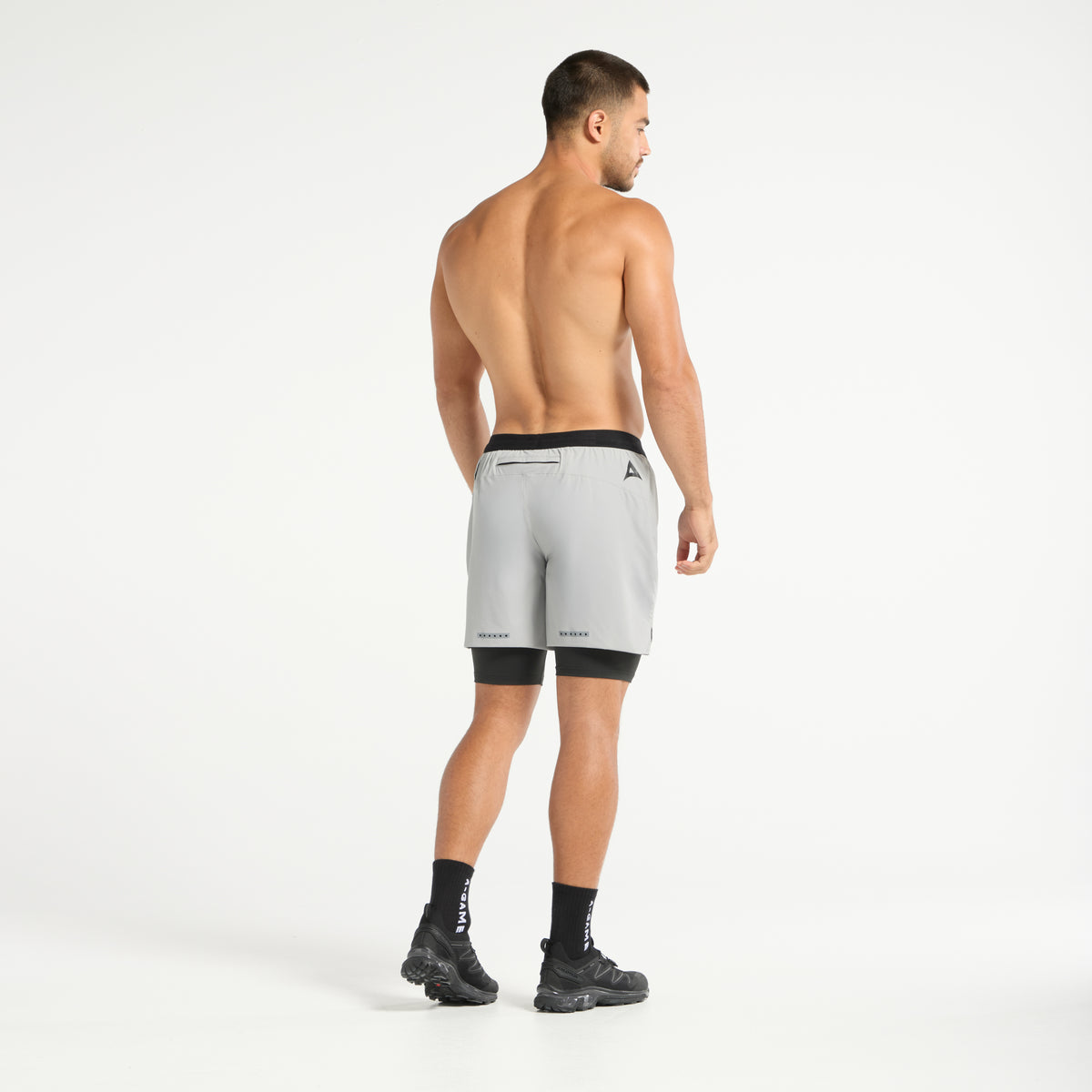Men's 2-in-1 Shorts - Steel Grey