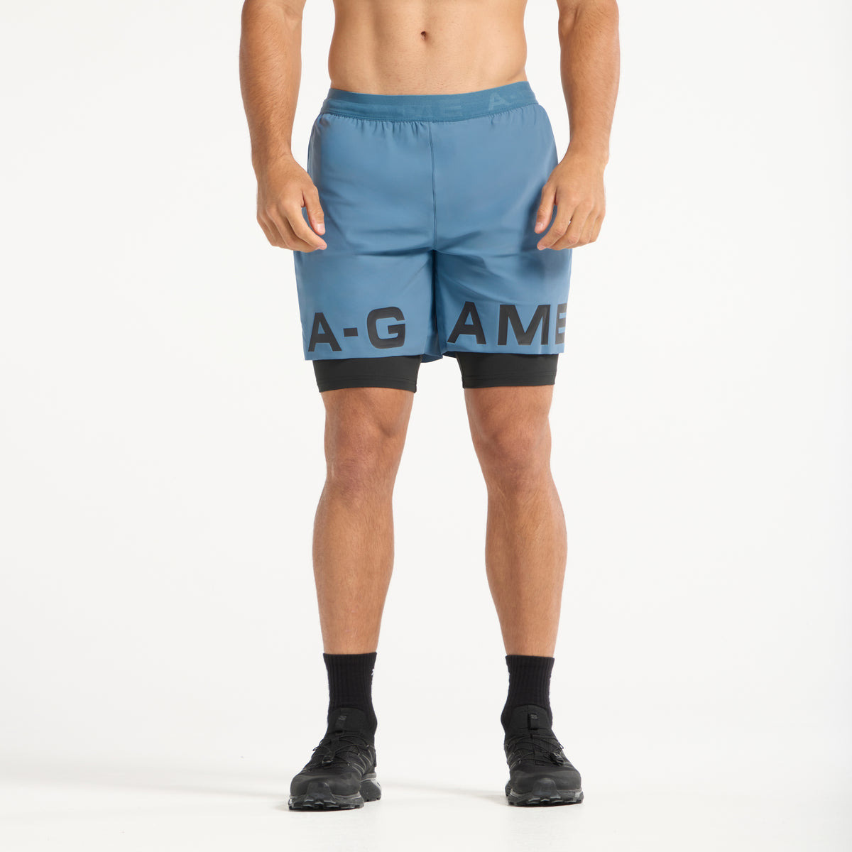 Men's 2-in-1 Shorts - Ocean Blue