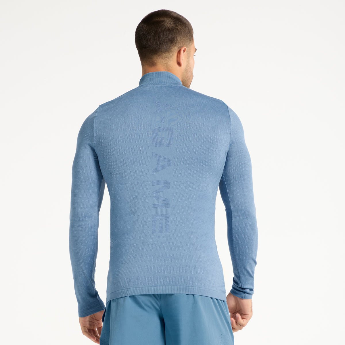 Men's Seamless Long Sleeve Top - Ocean Blue