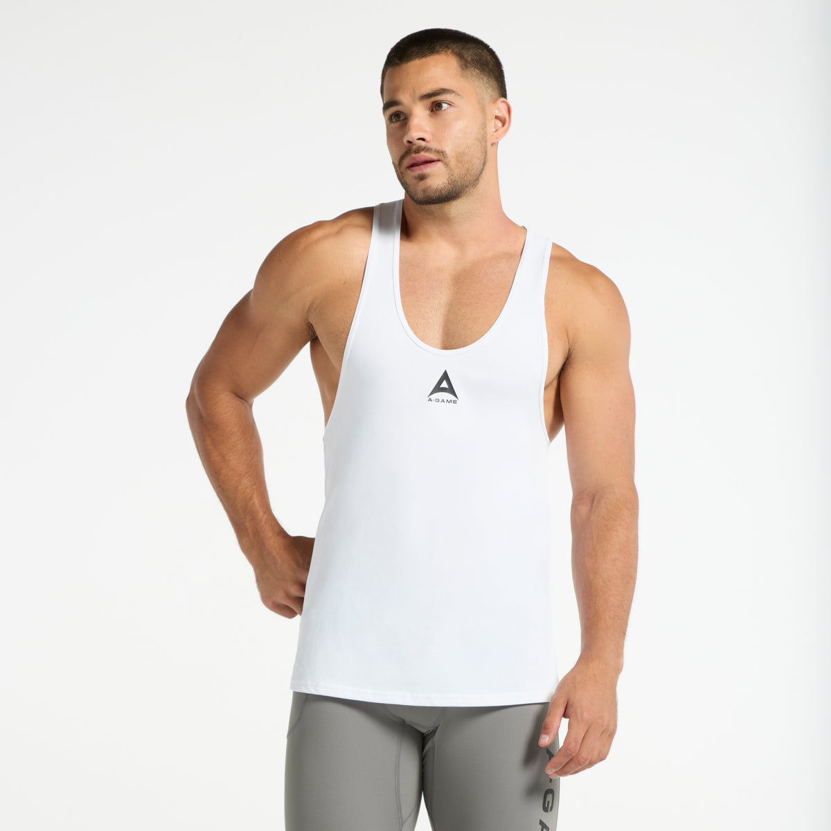 Men's Stringer Vest - White