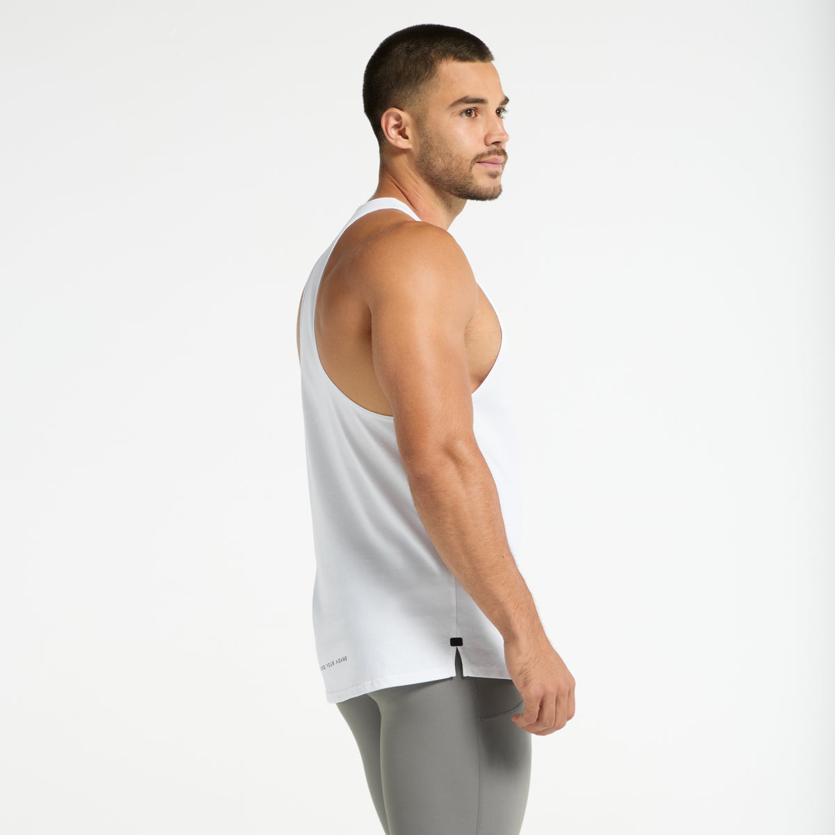 Men's Stringer Vest - White