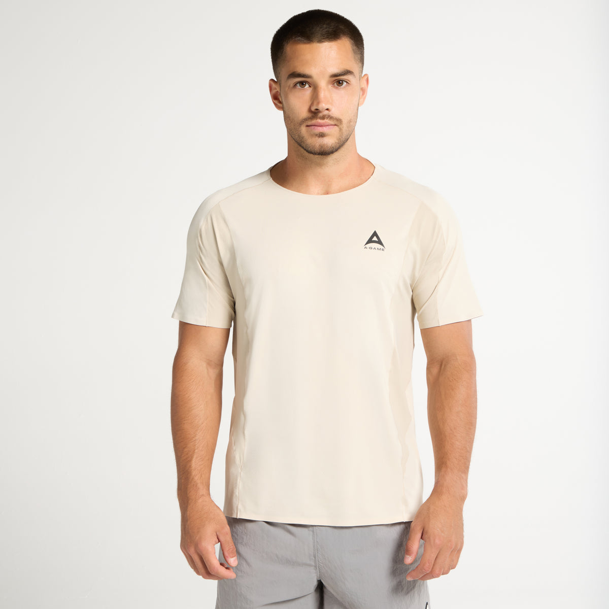 Men's Mesh Performance T-Shirt - Beige