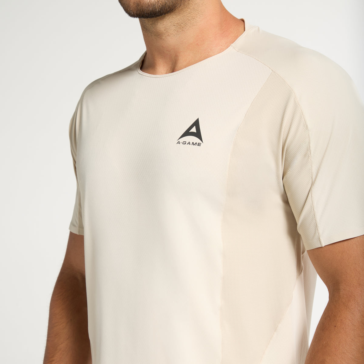 Men's Mesh Performance T-Shirt - Beige