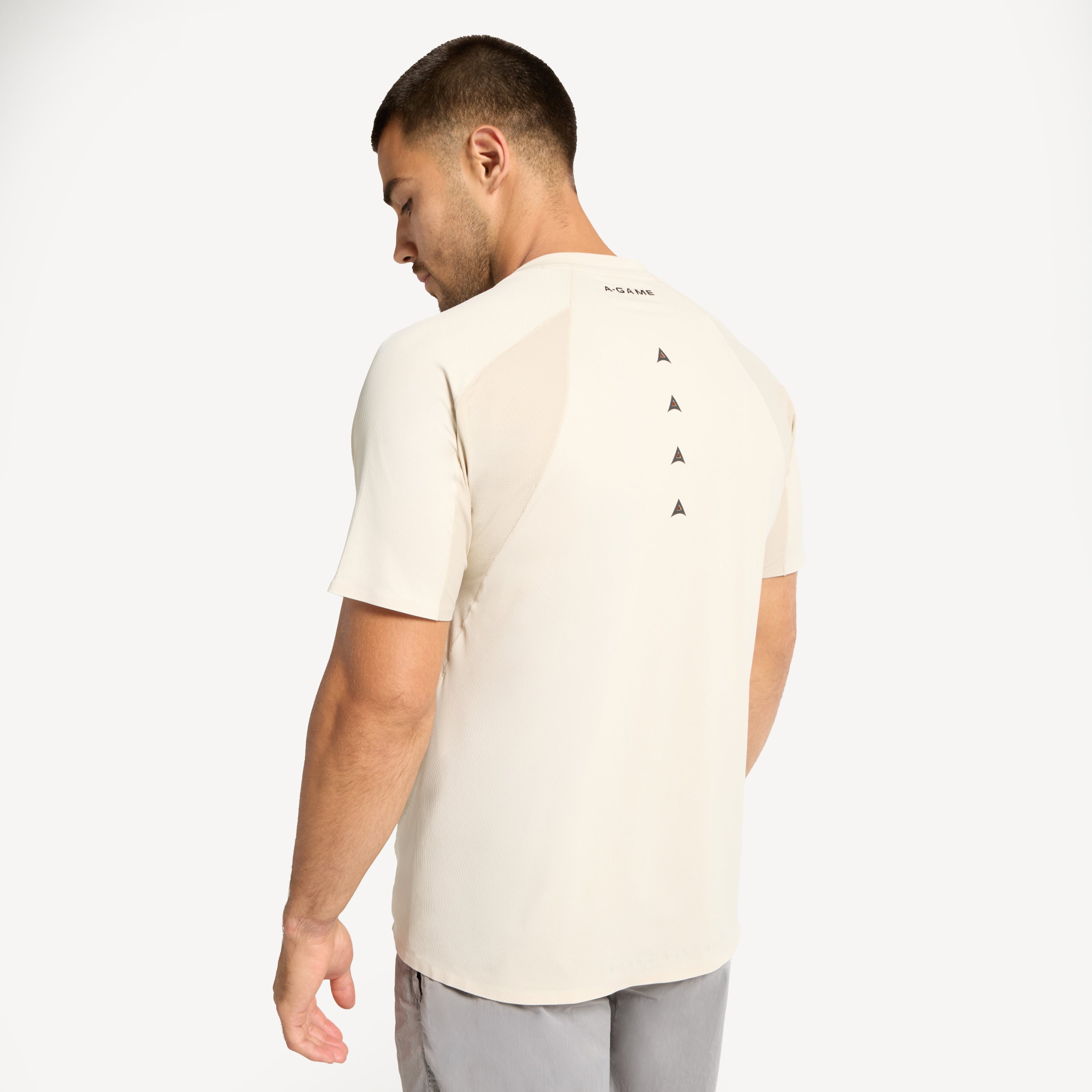 Men's Mesh Performance T-Shirt - Beige