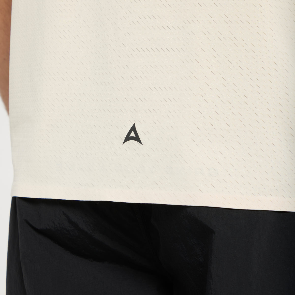 Men's Mesh T-Shirt - Beige / Black