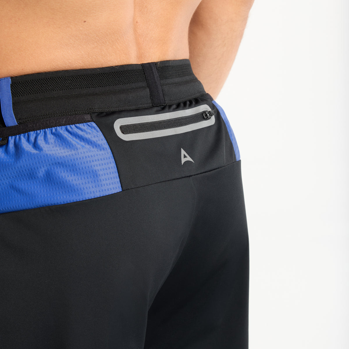 Men's Cuffed Training Pants - Black / Cobalt Blue