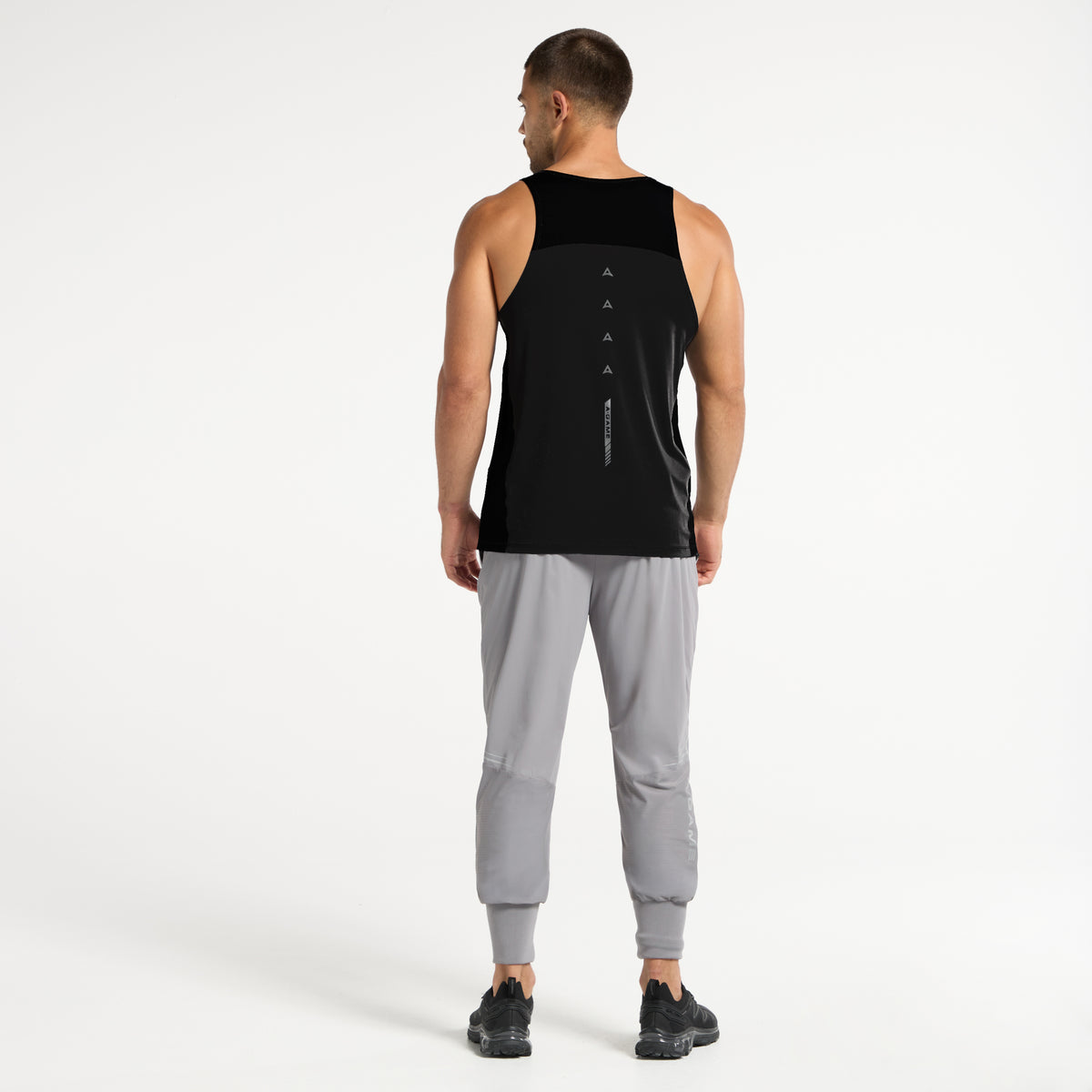 Men's Mesh Panel Vest - Black