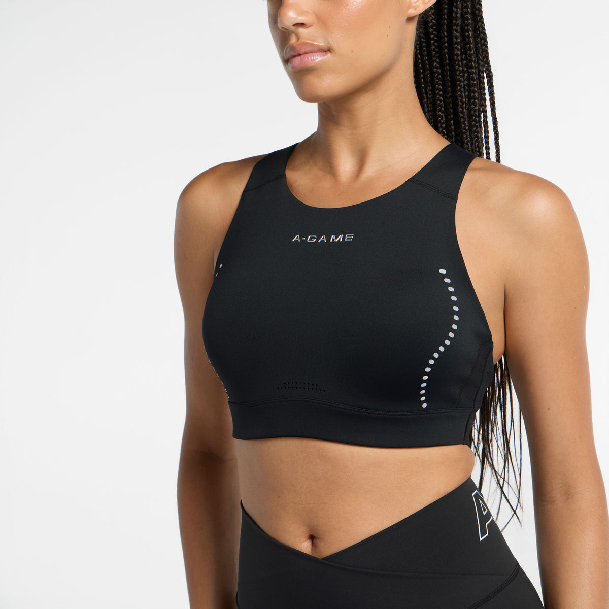WOMEN'S HIGH SUPPORT SPORTS BRA - BLACK