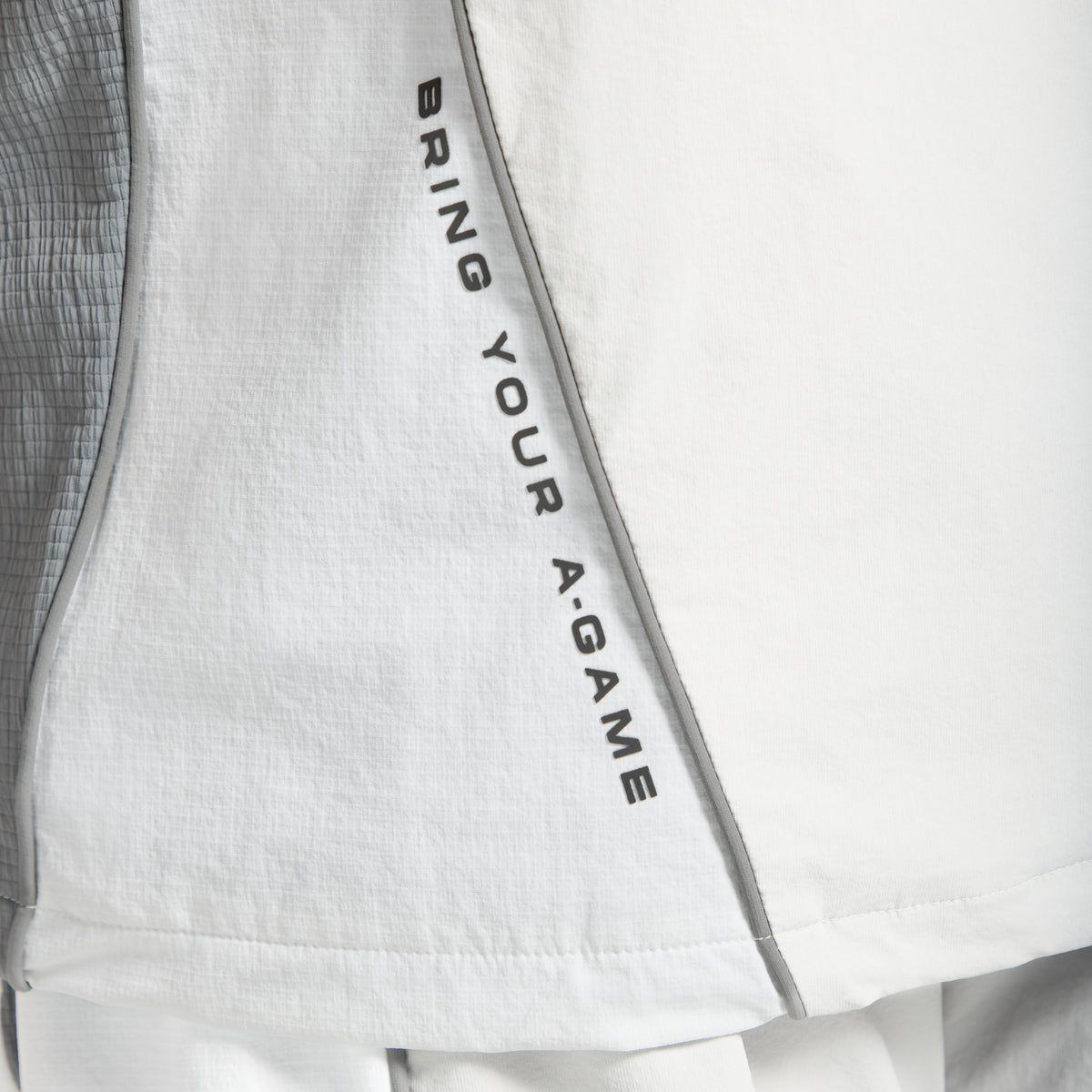 Men's Textured T-Shirt - Grey / White