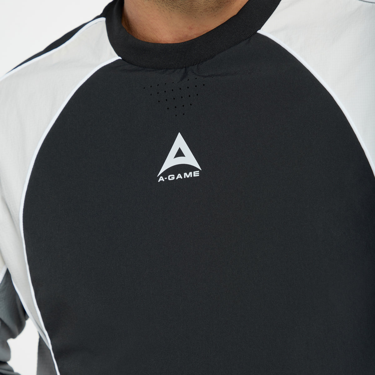 Men's Textured Sweatshirt - Black / Light Grey