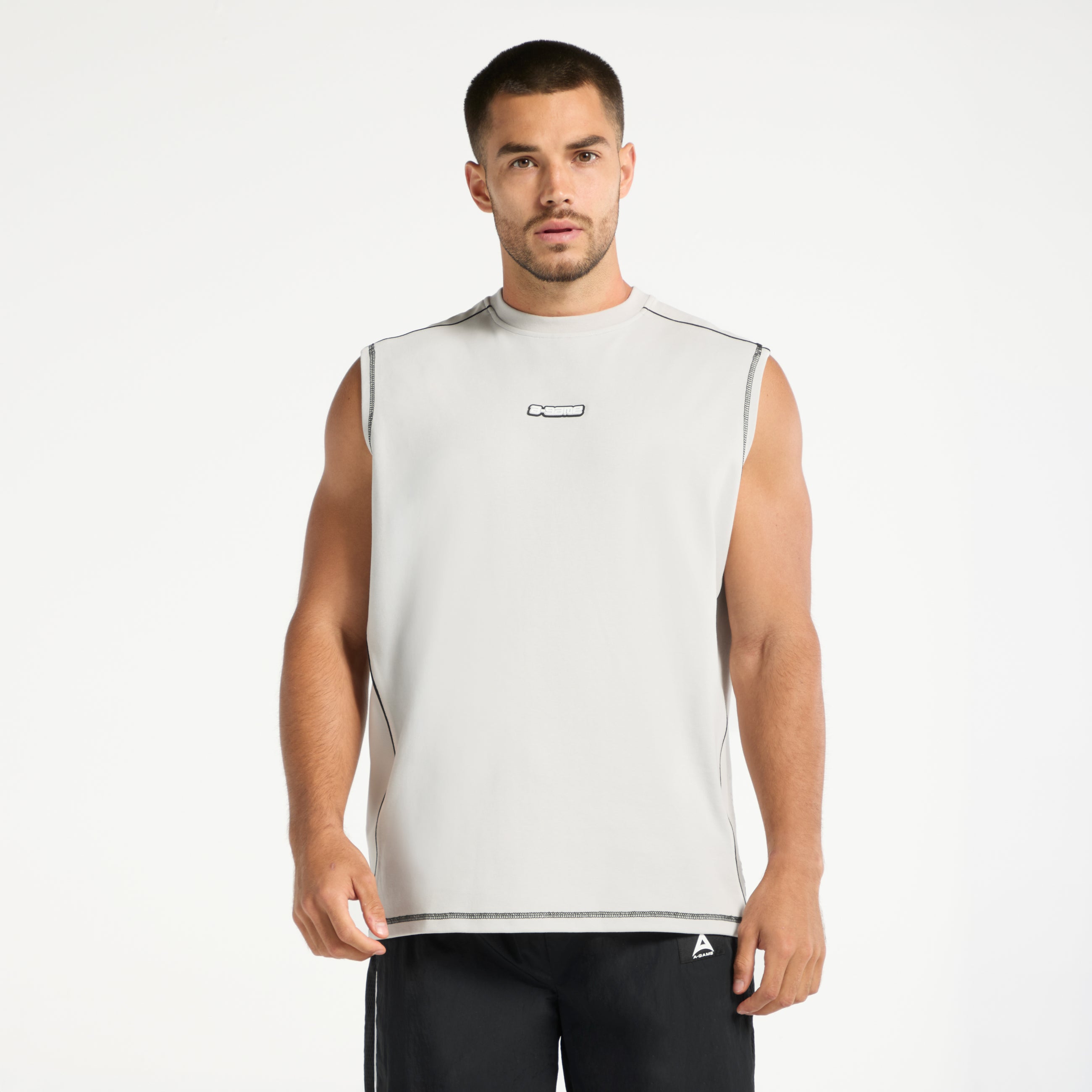 Men's Seam Detail Tech T-Shirt - Grey