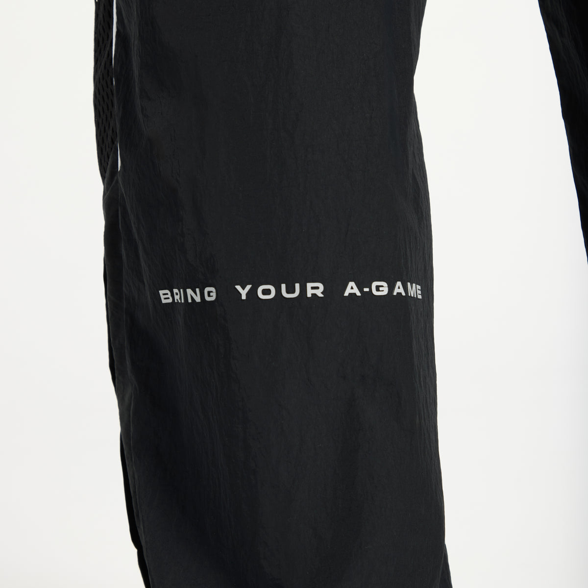 Men's Woven Tech Popper Pants - Black