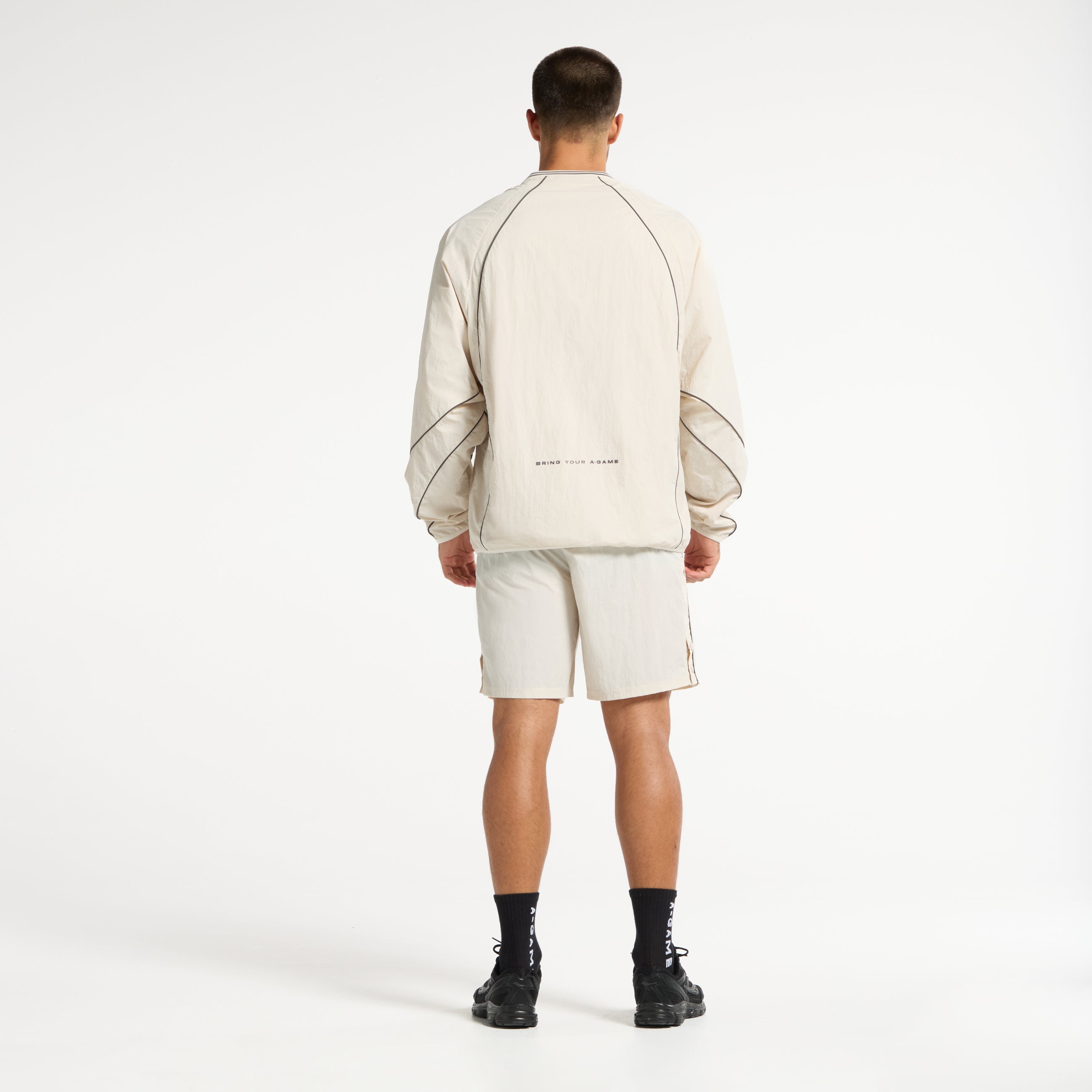 Men's Woven Tech Top - Beige