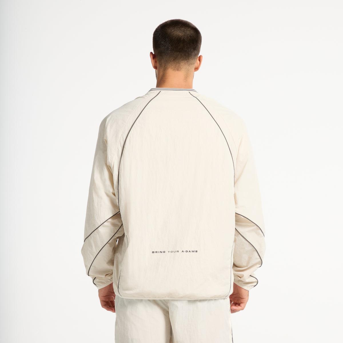 Men's Woven Tech Top - Beige
