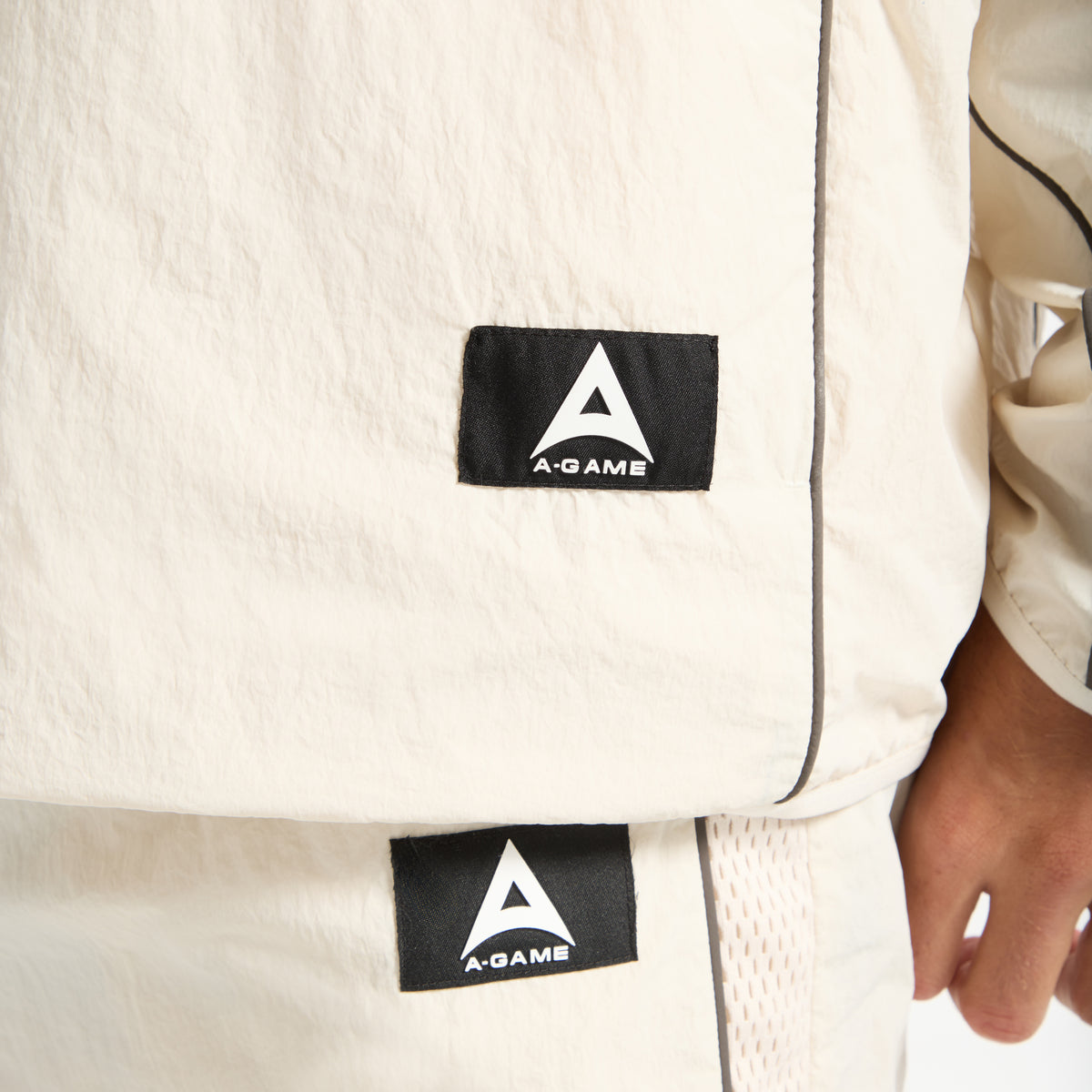 Men's Woven Tech Top - Beige