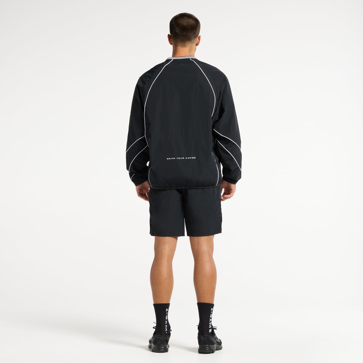 Men's Woven Tech Top - Black