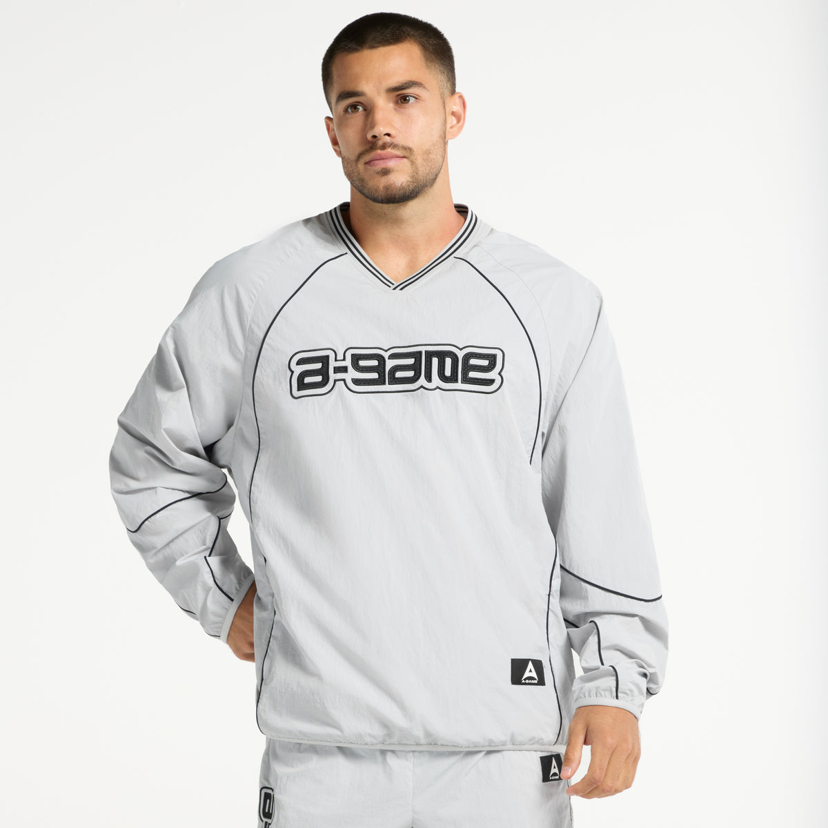 Men's Woven Tech Top - Grey