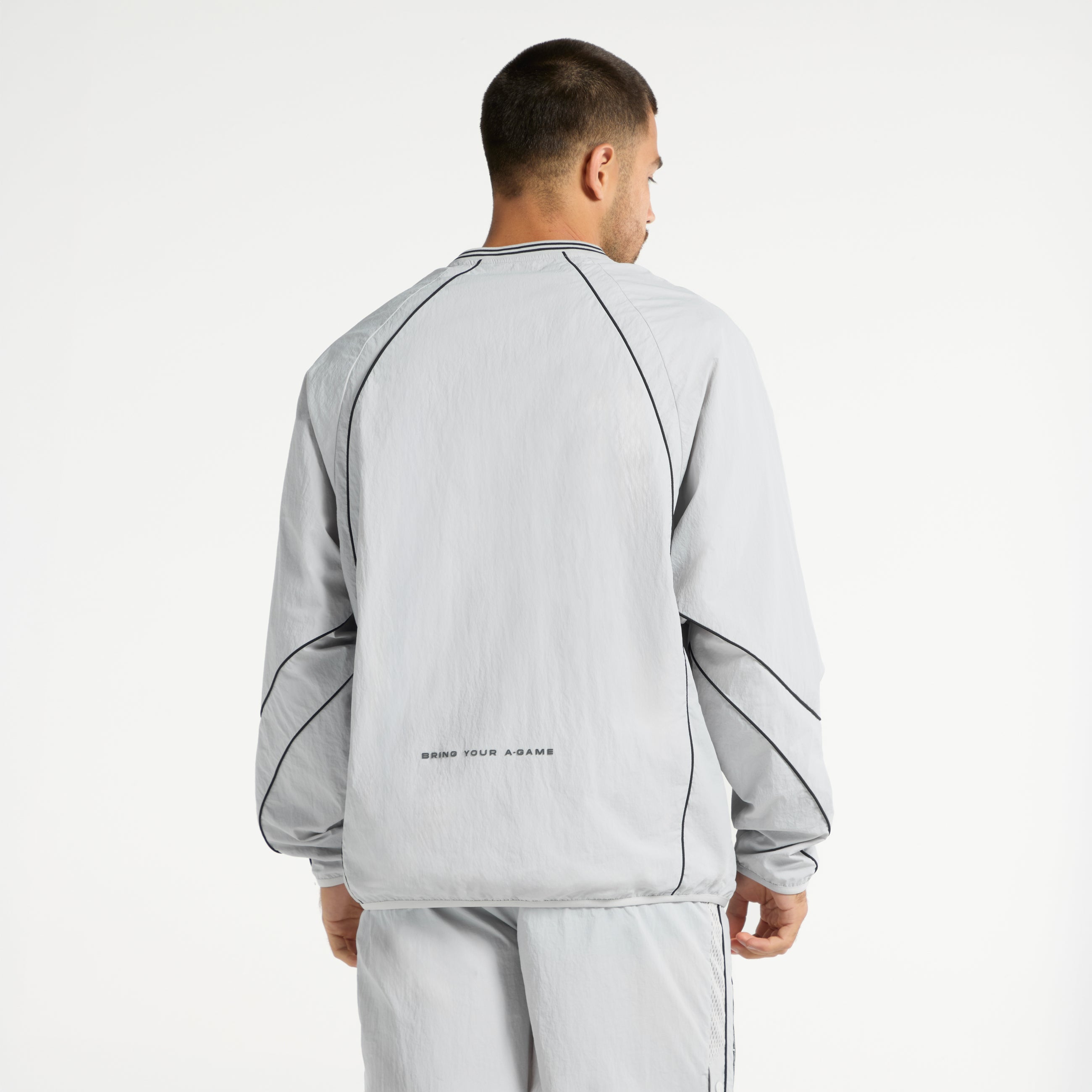 Men's Woven Tech Top - Grey