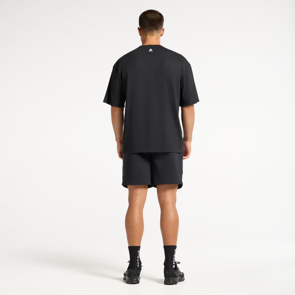 Men's Waffle Tech Shorts - Black