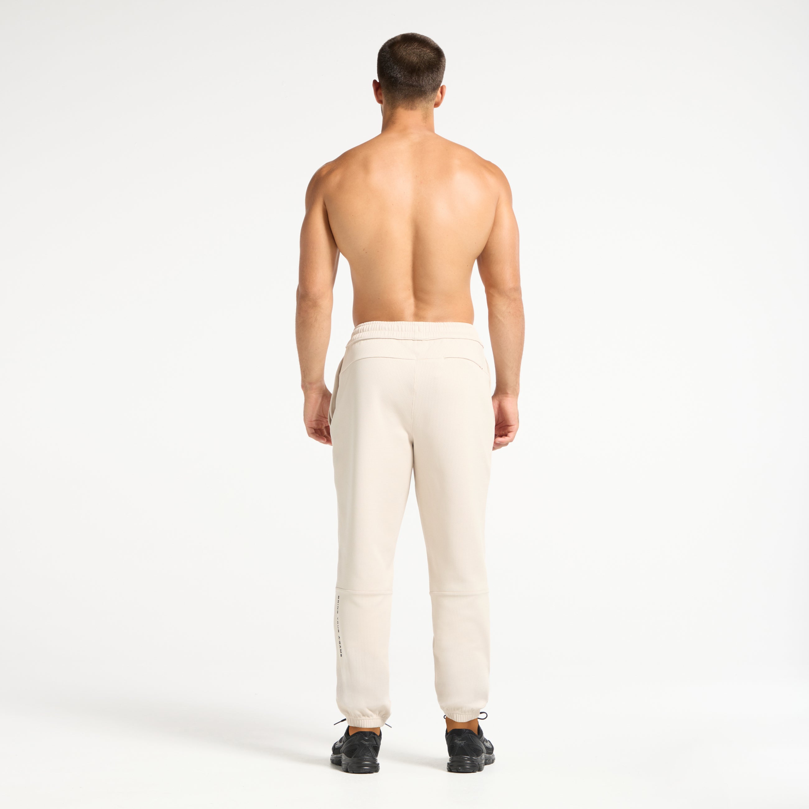Men's Waffle Tech Joggers - Beige
