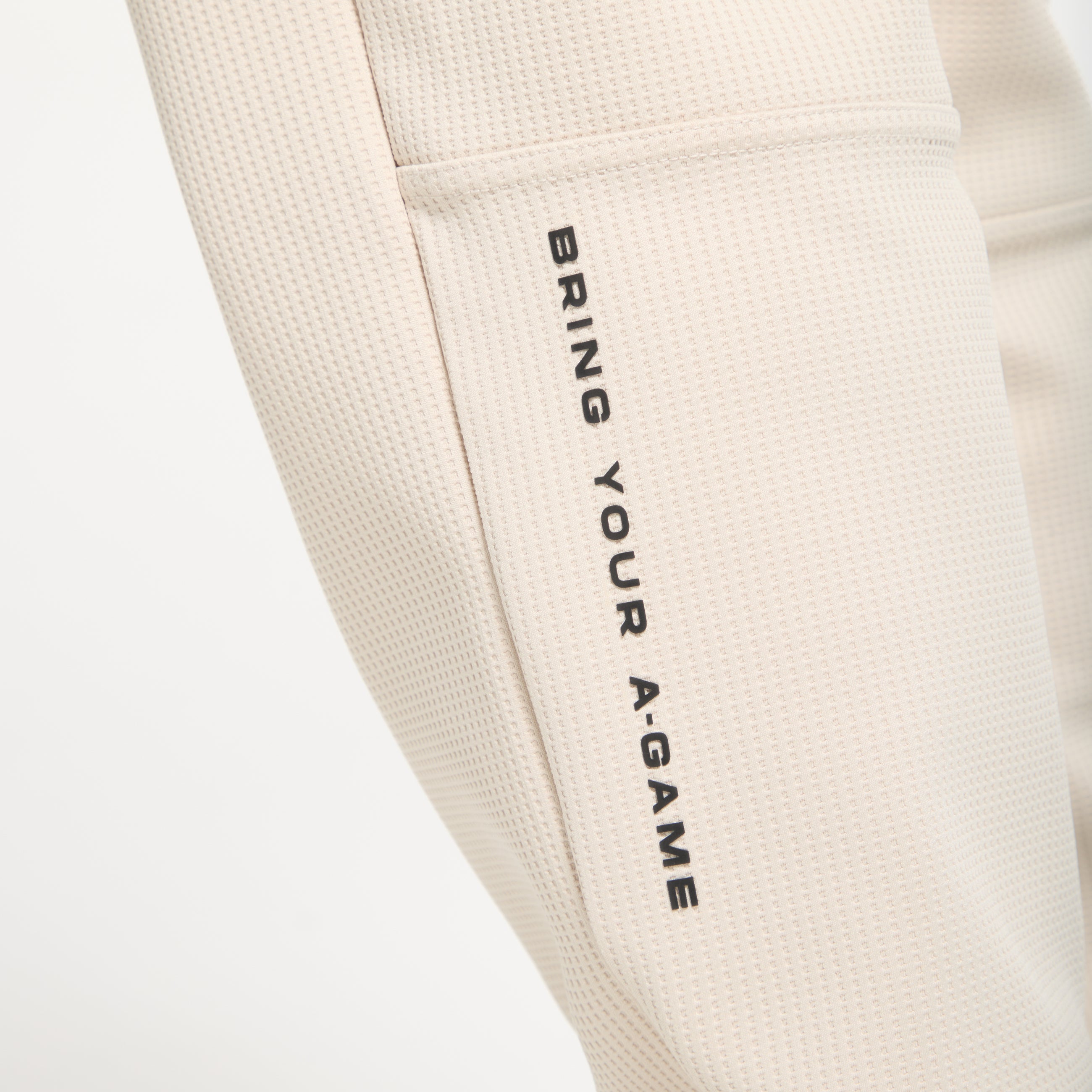 Men's Waffle Tech Joggers - Beige
