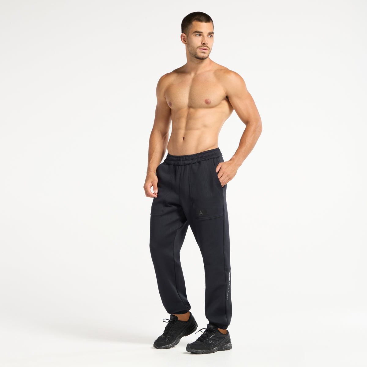 Men's Waffle Tech Joggers - Black