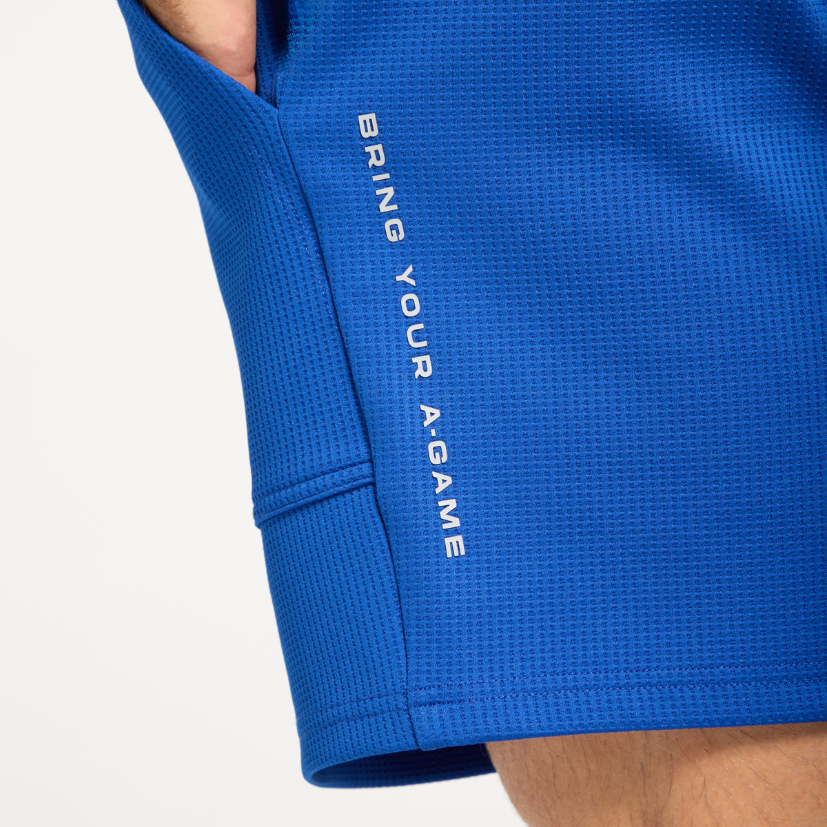 Men's Waffle Tech Shorts - Cobalt Blue