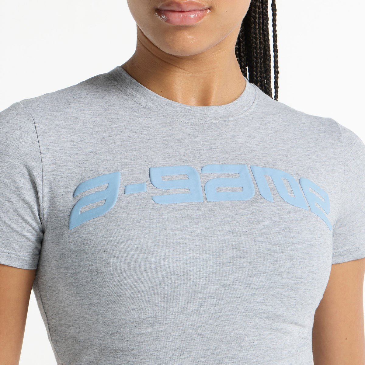 Women's Fitted T-Shirt - Grey Marl