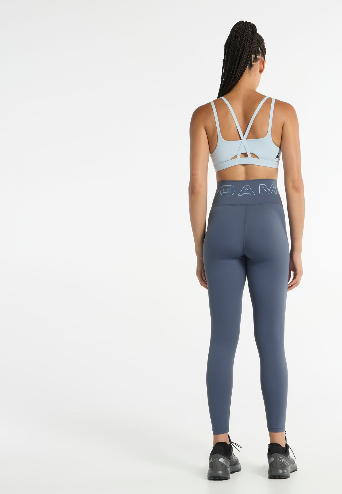 Women's Wrapped Yoga Leggings - Blue