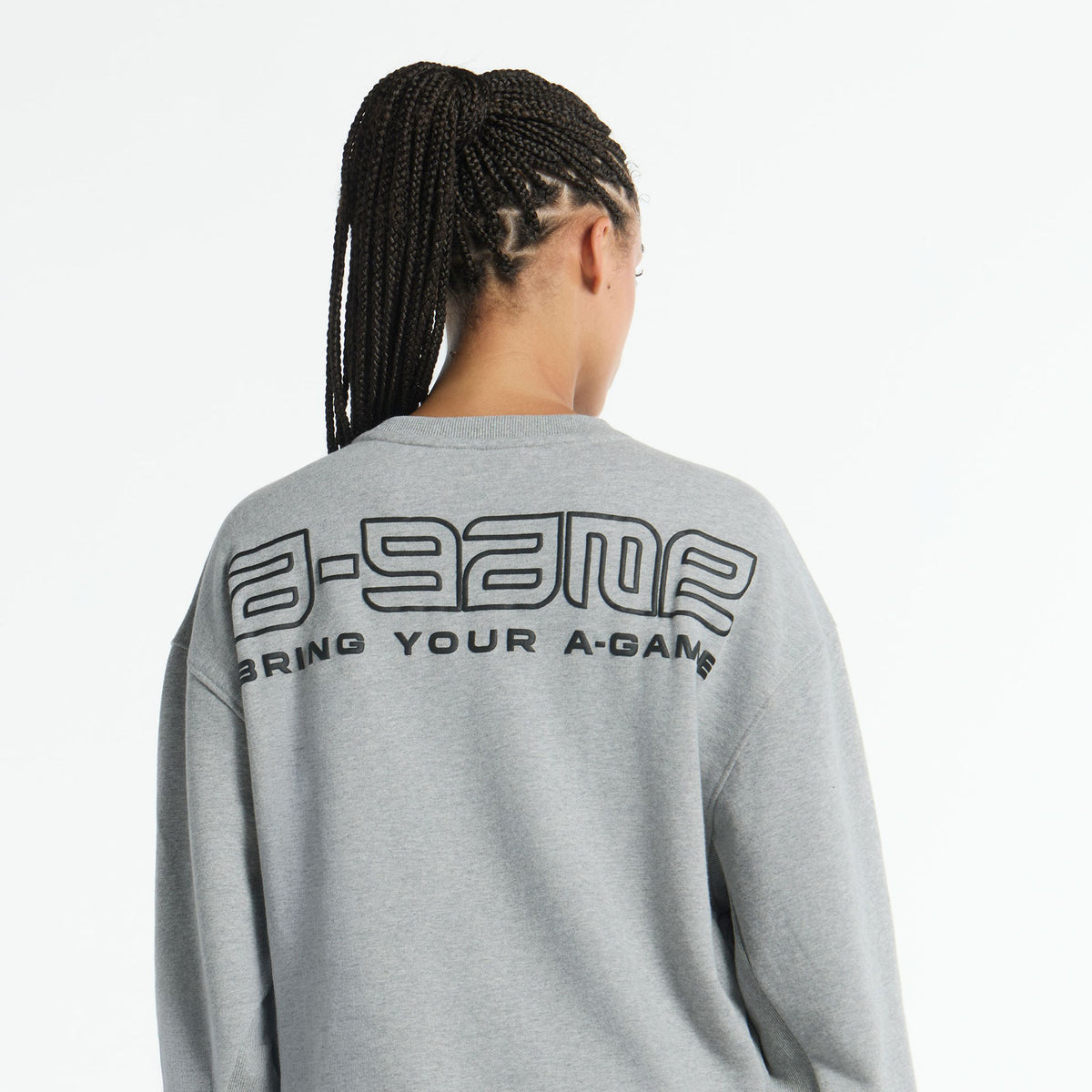 Women's Graphic Sweatshirt - Grey Marl
