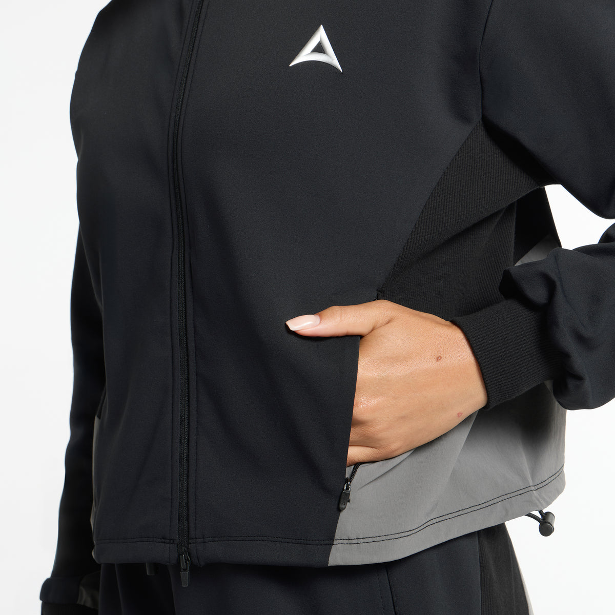 Women's Oversized Track Jacket - Black