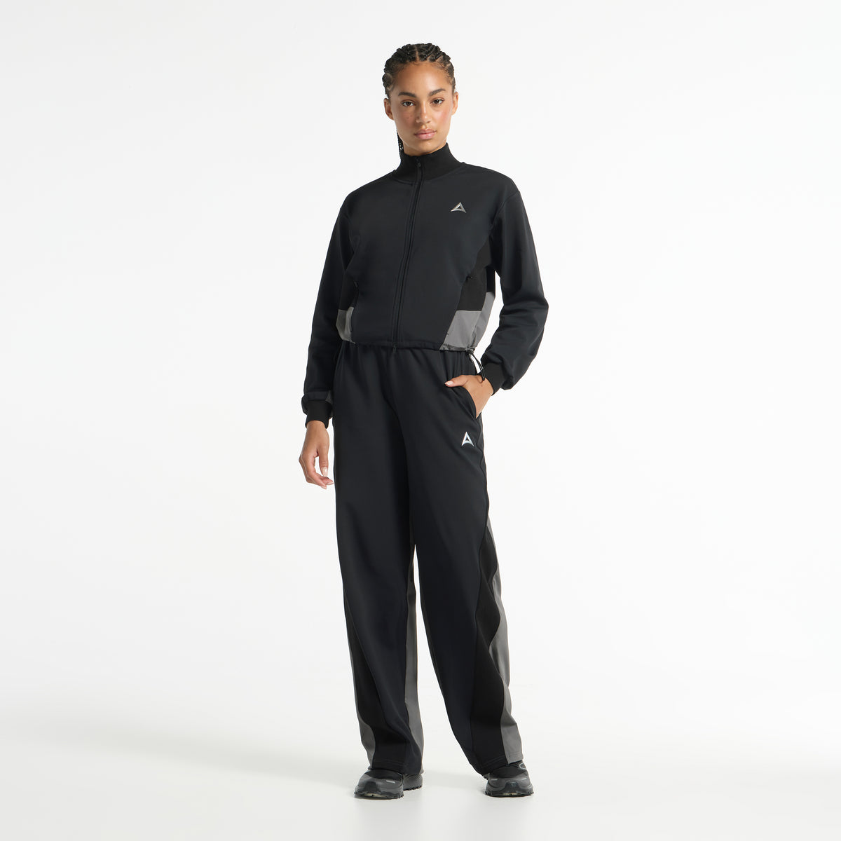 Women's Oversized Track Jacket - Black