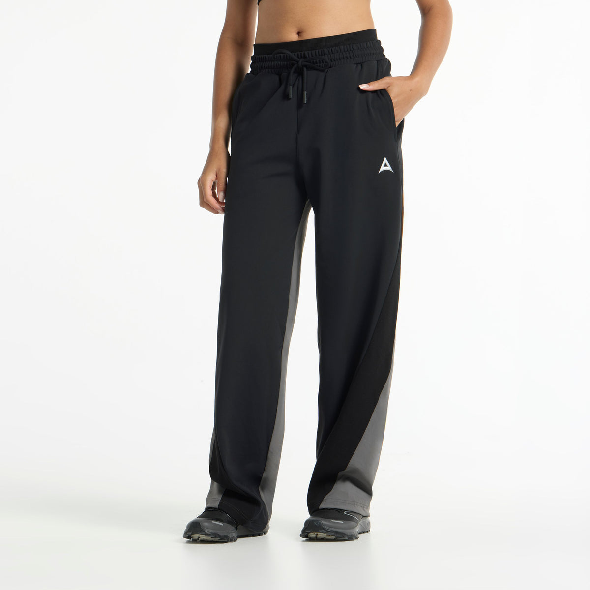 Women's Oversized Track Pants - Black